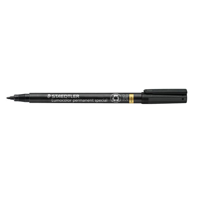Staedtler - Pennarello Lumocolor 319 speciale permanente M nero | 10 pezzi