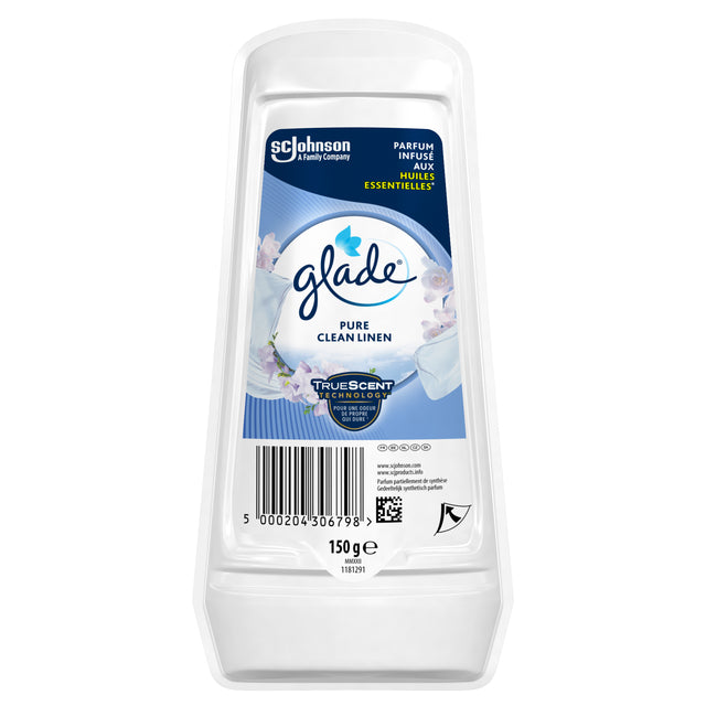 Glade - Air Frisher Glade Gel Pure Pure Clean Lingen 150gr | 1 pièce | 8 pièces