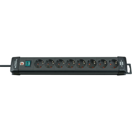Brennerstuhl - Multipresa 8x 3 metri nera | 2 pezzi