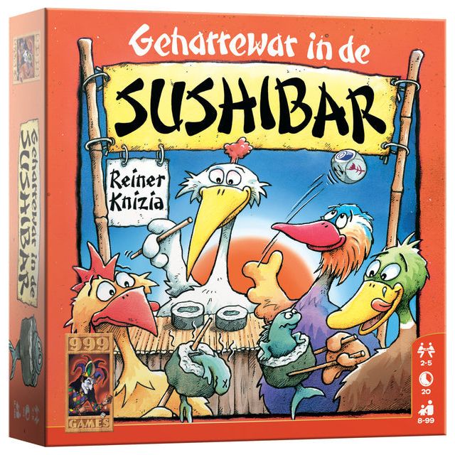 999 games - Dobbelspel geharrewar in de sushibar