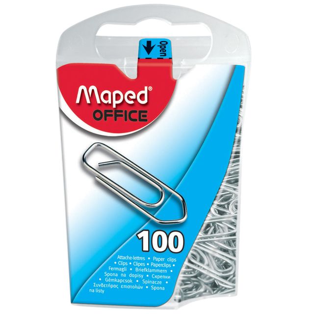 Maped Office - 25mm 100 pièces argent