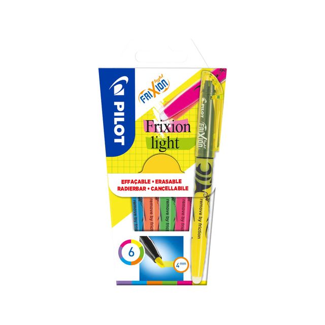 Pilote - Marking Pen Pilote Frixion Light Assorti | Régler un 6 morceau