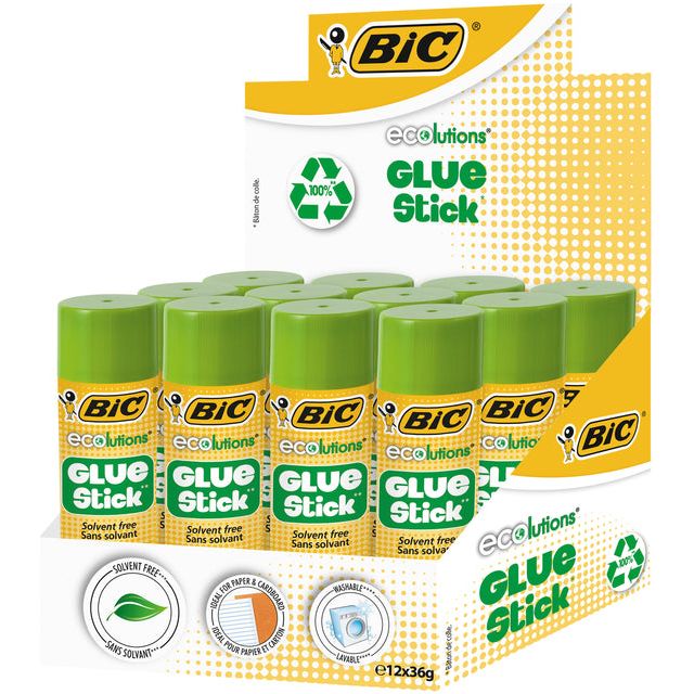 BIC - Lijmstift Ecolutions 36gr 9+3 gratis