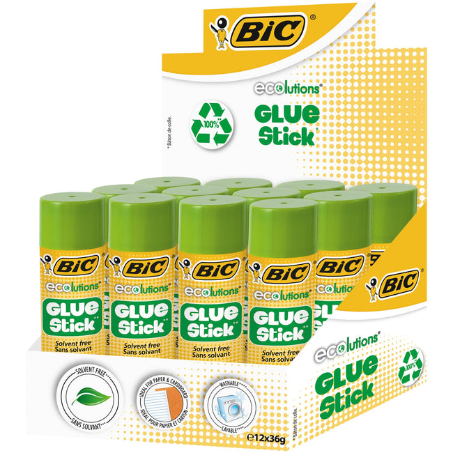 Bic - Klebestift Ecolutions 36gr Box mit 9+3 gratis | 448 Stück