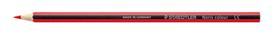 Staedtler - Lápiz de color Noris 185 rojo | 12 piezas