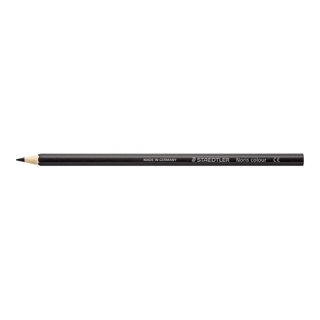 Staedtler - Crayon coloré Noris 185 Black | Boîte extérieure une pièce 12