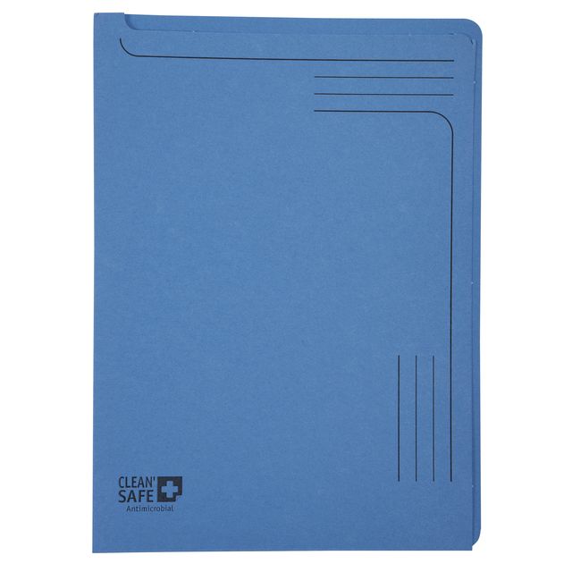 Exacompta - Carpeta insertable modelo L Clean'Safe impresa azul 5 piezas