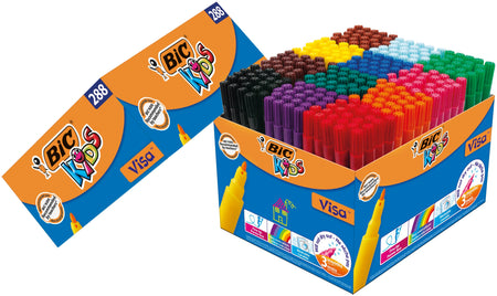 BIC -  Kleurstift kids visa schoolbox f assorti