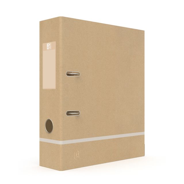 Oxford - Ordner A4 80mm cartón natural/blanco | 280 piezas