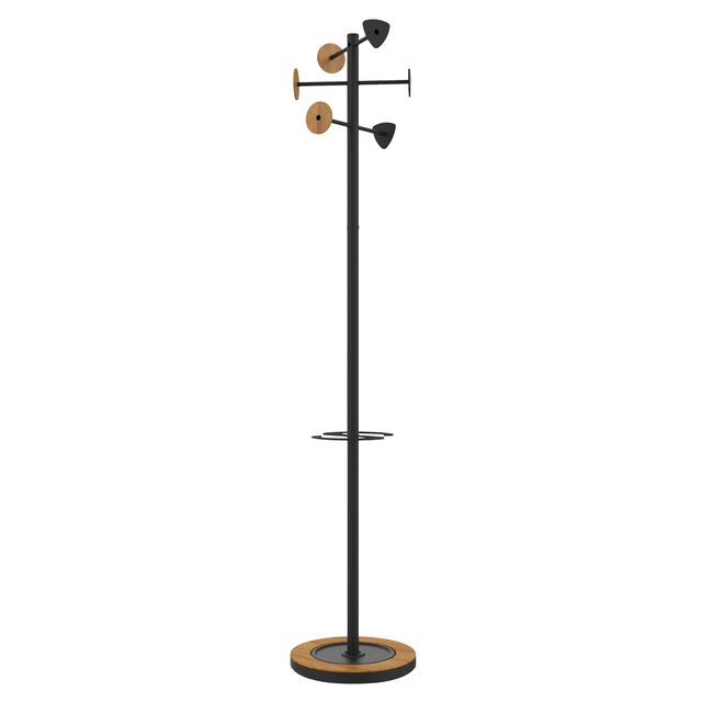 UNILUX - Porte-manteau sur pied Bora en bambou noir
