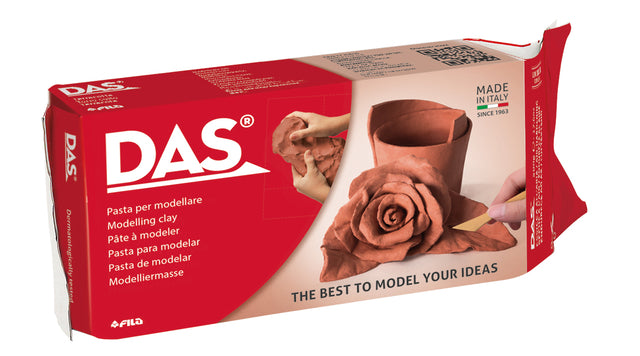 Das -  Boetseerklei  luchthardend 1000 gram terracotta