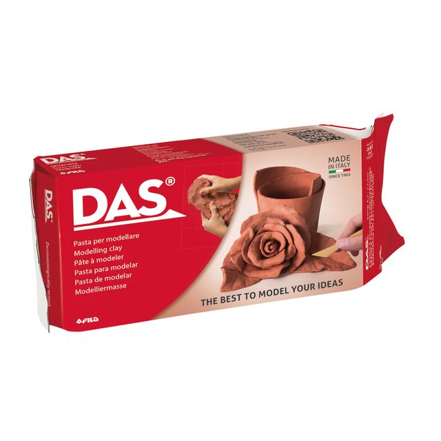 Das -  Boetseerklei  luchthardend 1000 gram terracotta