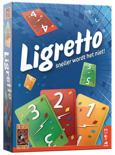 999 games -  Spel ligretto blauw