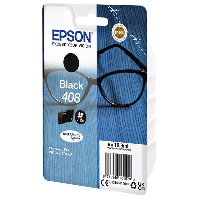 EPSON - Inkcartridge Epson T09J140 408 Black | 8 pièces