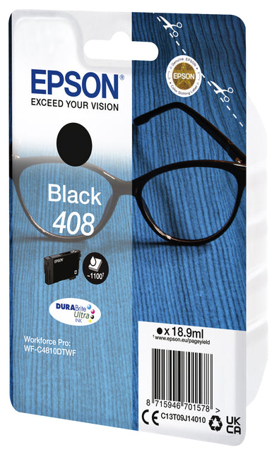 Epson - Cartucho de tinta T09J140 408 negro