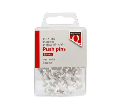 Quantore -  Push pins wit 40 stuks