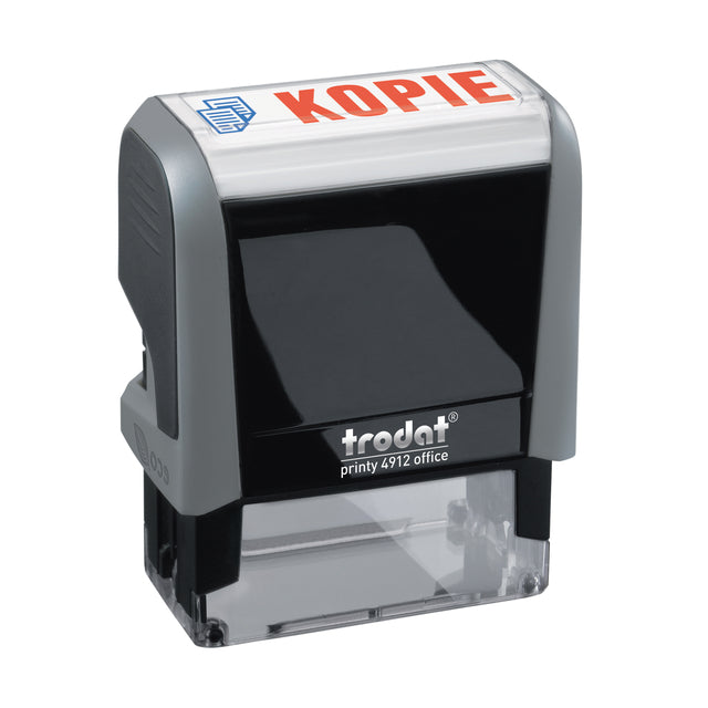 Trodat - Tekststempel Printy 4912 kopie blauw rood