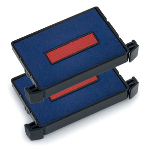 Trodat - Tampone per inchiostro Printy 6/4750 2 pezzi blu e rosso