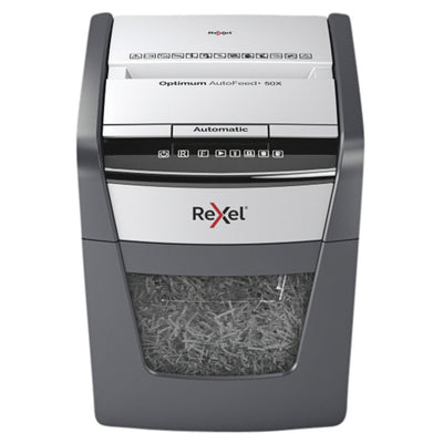 Rexel - Aktenvernichter Optimum Auto+ 50X P4 zerkleinert 4x28mm