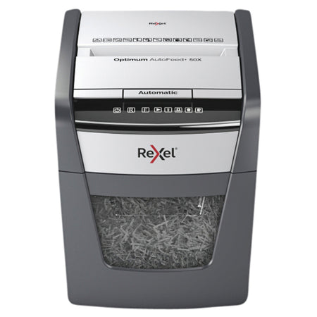 Rexel - Destructora de papel Optimum Auto+ 50X P4 tritura 4x28mm