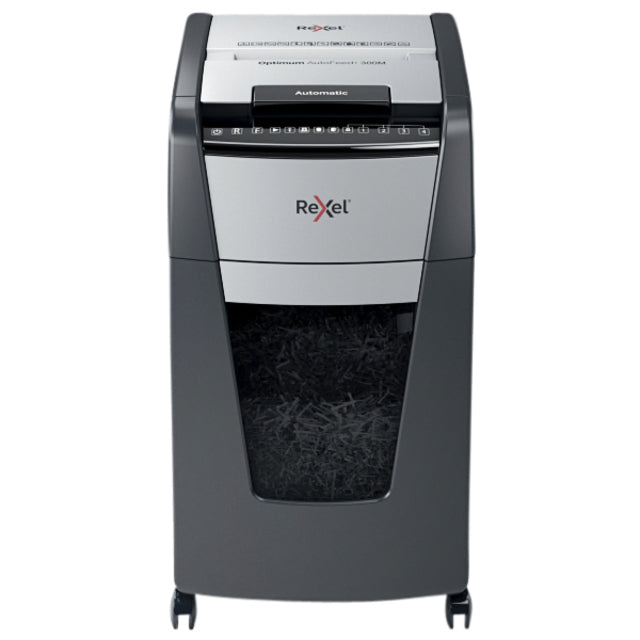 Rexel - Destructeur de papier Optimum Auto+ 300M P5 déchiquette 2x15mm