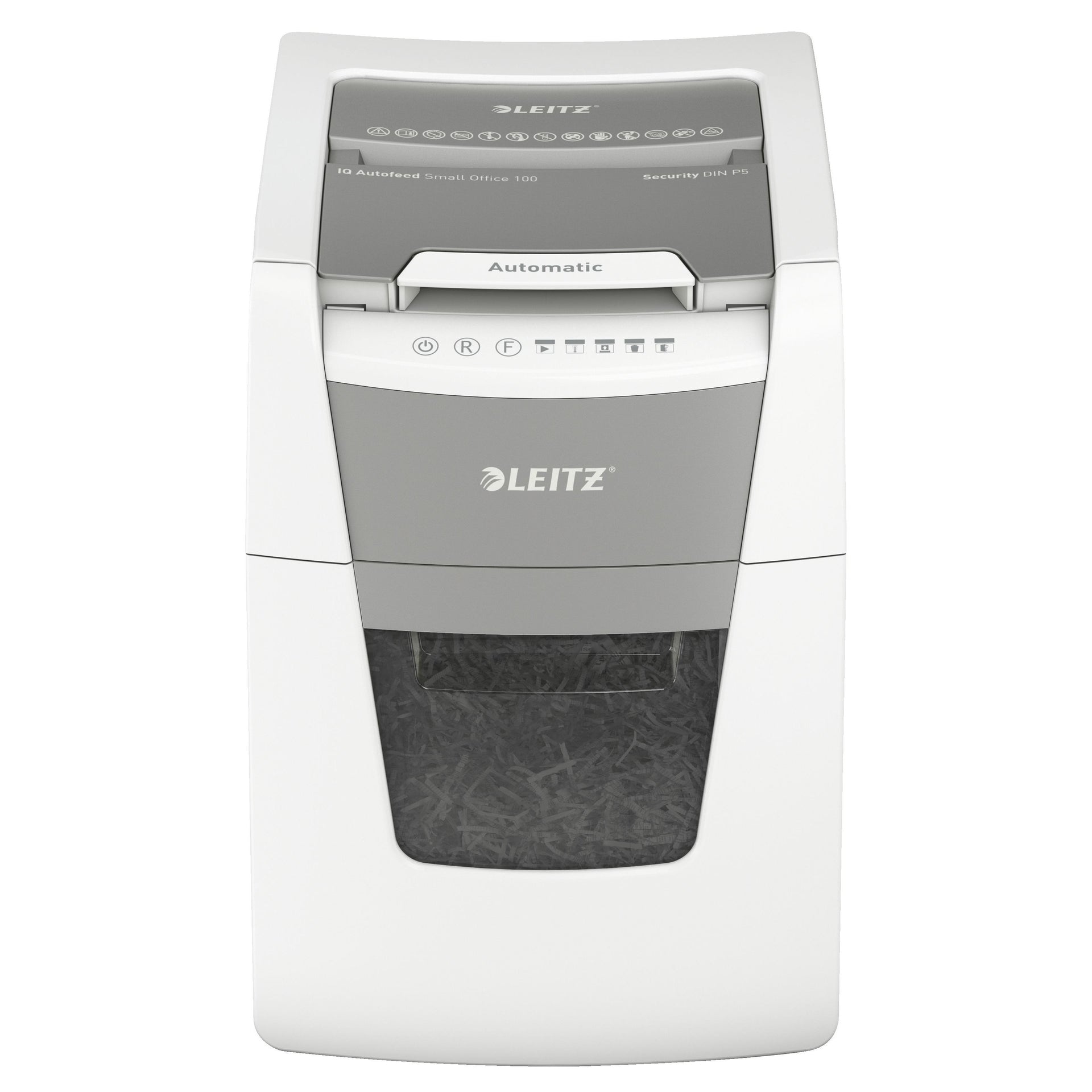 Leitz - Distruggidocumenti IQ Auto+ Small 100 chip P5 2x15mm