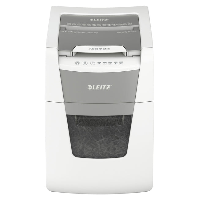 Leitz - Trituradora de papel IQ Auto+ Small 100 chips P5 2x15mm