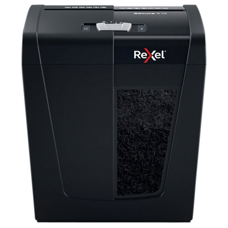 Rexel -  Secure X10 papiervernietiger Kruisversnippering 68 dB Zwart
