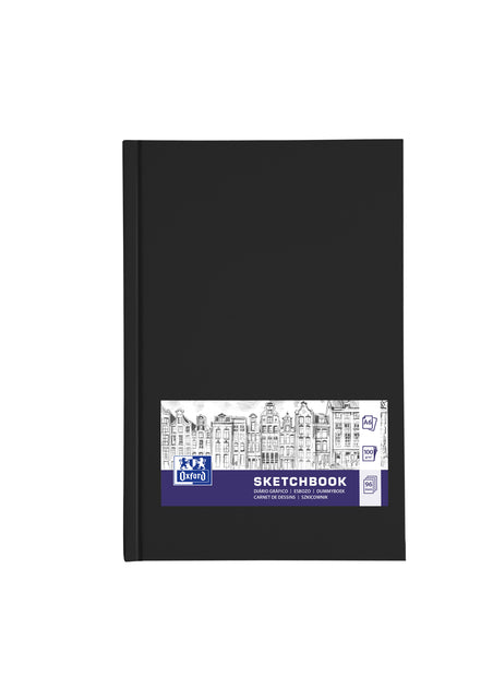 Oxford -  Dummyboek  a6 96 vel zwart | 5 stuks
