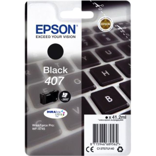 Epson - Cartucho de tinta 407 T07U140 negro | 5 piezas