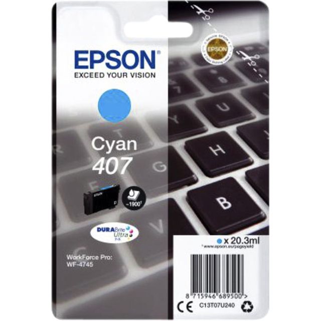 Epson - Inkcartridge Epson 407 T07U240 Blue | 1 Stück