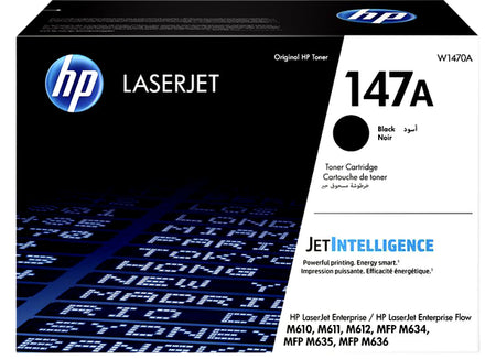 HP - Cartucho de tóner 147a w1470a negro
