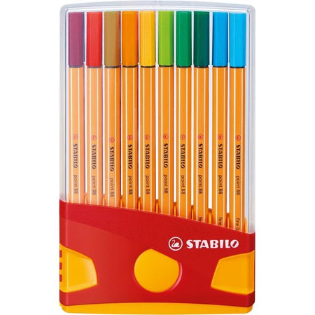 Stabilo - Fineliner point 88 Set rulli ColorParade giallo/rosso F ass 20 pz | 10 pezzi