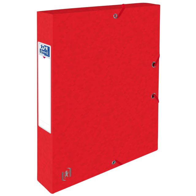 Oxford - Elastobox Top File+ A4 40mm red