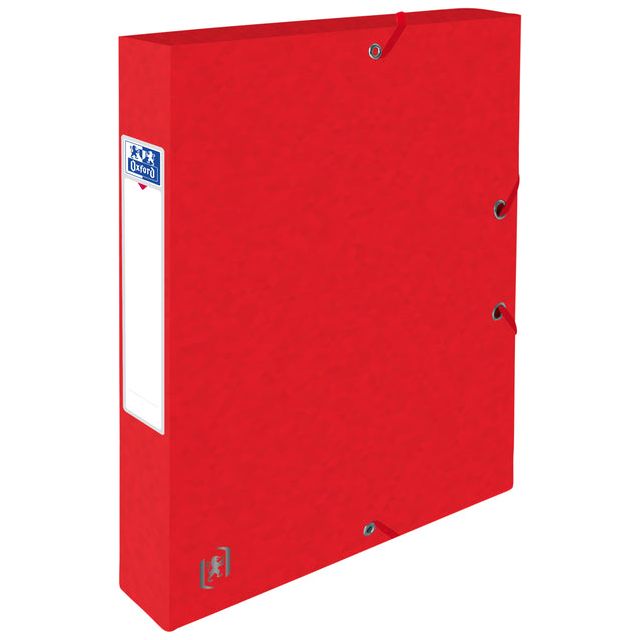 Oxford - Elastobox Top File+ A4 40mm rood | 9 stuks