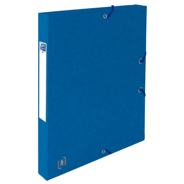 Oxford - Elastobox Top File+ A4 25mm blu | 12 pezzi