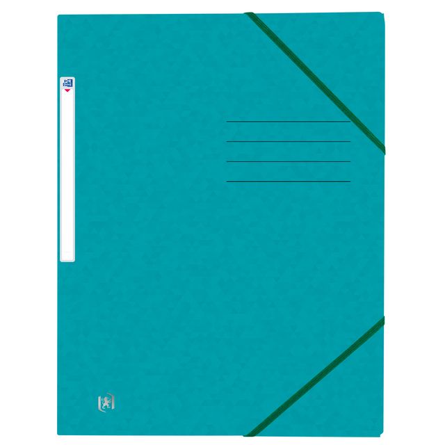 Oxford - Elastomap Top File+ A4 aqua | 10 pieces