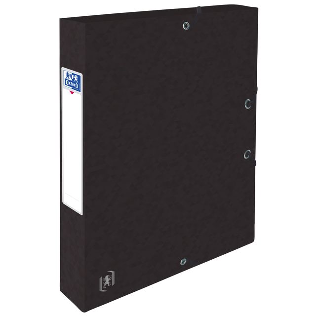 Oxford - Elastobox Top File+ A4 40mm black | 9 pieces