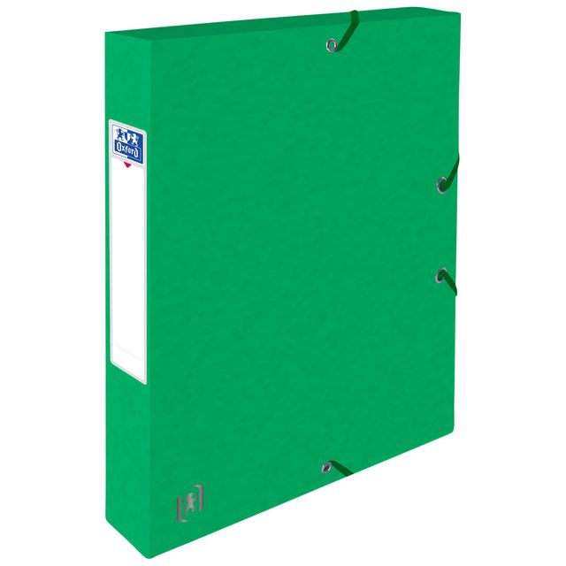 Oxford - Elastobox Top File+ A4 40mm groen | 9 stuks