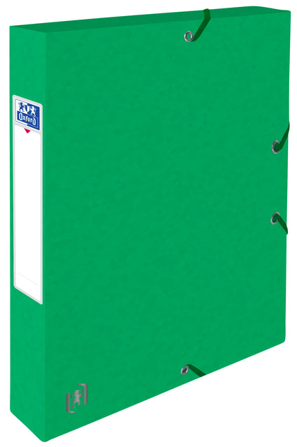 Oxford - Archivador superior Elastobox+ A4 40mm verde | 9 piezas