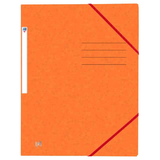 Oxford - Elastomap Top File+ A4 oranje | 50 stuks