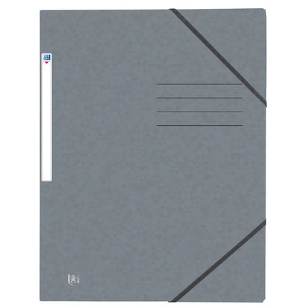 Oxford -  Elastomap  top file+ a4 grijs | 10 stuks