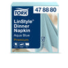 Tork -  Dinerservet linstyle premium 50 vel aquablauw
