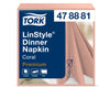 Tork - Dinnerservet LinStyle® 1/4-vouw 1-laags 50 stuks koraalrood