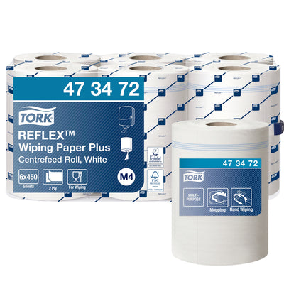 Tork -  Poetspapier m4 advanced 2laags 450 vel wit | 144 stuks