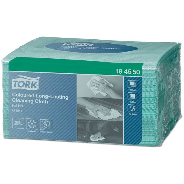 Tork - Nettoyage de tissu long -last W8 Groen194550 | Prendre 40 pièces