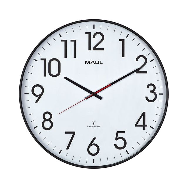 Maul - Clock mural Maul Climb RC Ø47x5.5cm Plastique SW / WT | 1 pièce