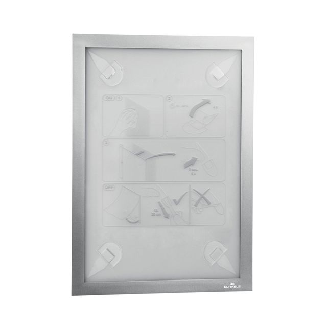 Durable -  Duraframe  484323 a4 zilver | 10 stuks