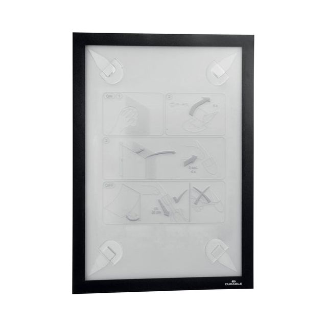 Durable - Duraframe Durable A4 Wallpaper Black | Sacs d'un morceau de 1 morceau | 20 morceaux