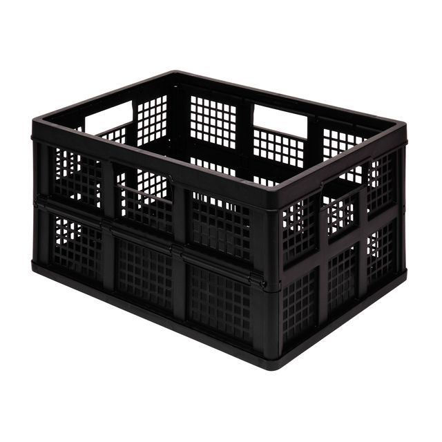 Really Useful Box - Cassetta portaoggetti 45 litri 570x390x285mm pieghevole nera